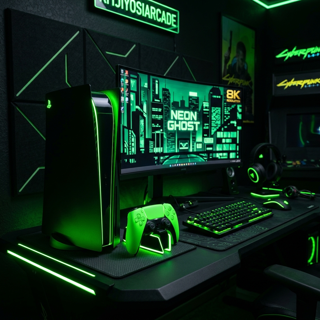 PS5 Pro Gaming Console Setup